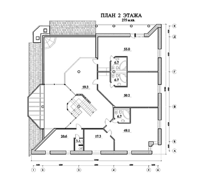 Схема плана этажа базы отдыха