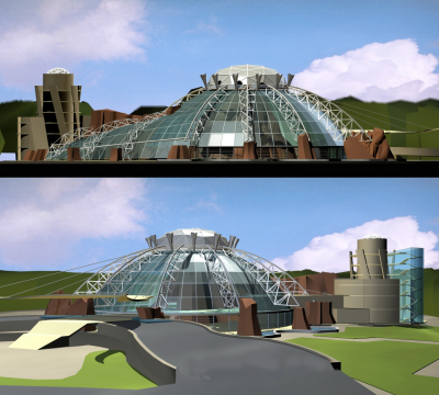 Современная архитектура аквапарка